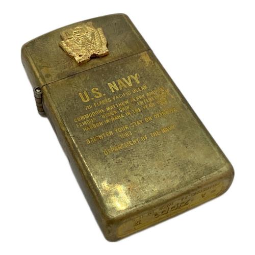 ZIPPO (ジッポ) オイルライター 1993年製 アメリカ海軍 USN 第7艦隊 スリムタイプ