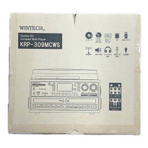 WINTECH (ウィンテック) スピーカー搭載ダブルCDマルチオーディオプレーヤー KRP-309MCWS 2022年製