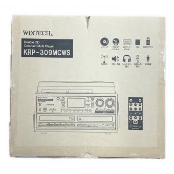 WINTECH (ウィンテック) スピーカー搭載ダブルCDマルチオーディオプレーヤー KRP-309MCWS 2022年製