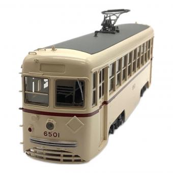 アジン精工(AJIN)　ムサシノモデル 東京都電 6500形 スカート付クリーム HOゲージ ノスタルジック・トロリー・ラインズ 12