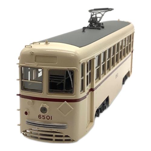 アジン精工(AJIN)　ムサシノモデル 東京都電 6500形 スカート付クリーム HOゲージ ノスタルジック・トロリー・ラインズ 12