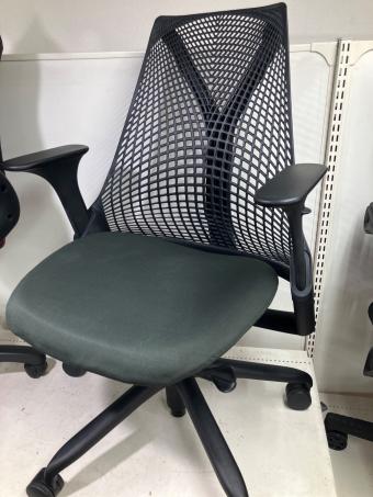 Herman Miller (ハーマンミラー) セイルチェア AS1YA23HA-1442 ブラック×グリーン Suspension Mid-Back