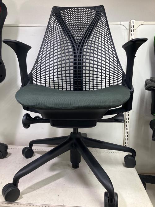 Herman Miller (ハーマンミラー) セイルチェア AS1YA23HA-1442 ブラック×グリーン Suspension Mid-Back