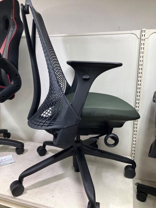 Herman Miller (ハーマンミラー) セイルチェア AS1YA23HA-1442 ブラック×グリーン Suspension Mid-Back