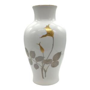 大倉陶園 (オオクラトウエン) 金蝕バラ　28cm　花瓶