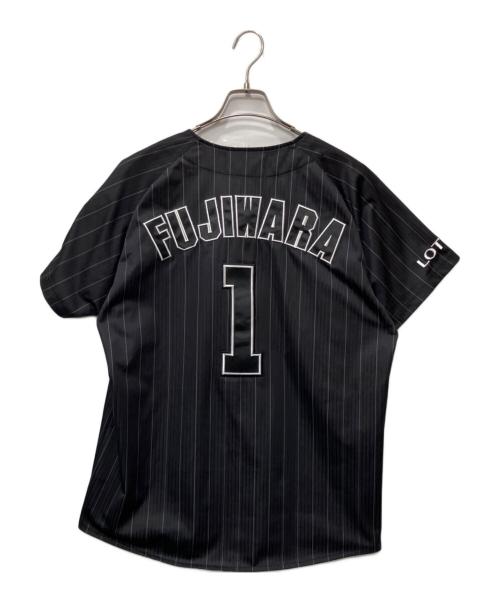 千葉ロッテマリーンズ (チバロッテマリーンズ) MIZUNO (ミズノ) 野球ユニフォーム ブラック サイズ:M