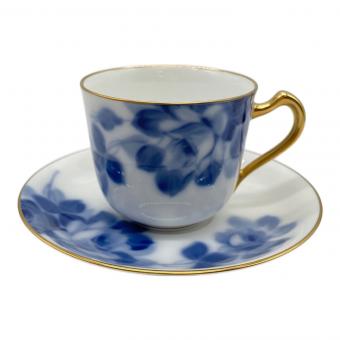 大倉陶園 (オオクラトウエン) コーヒーカップ&ソーサー ブルーローズ