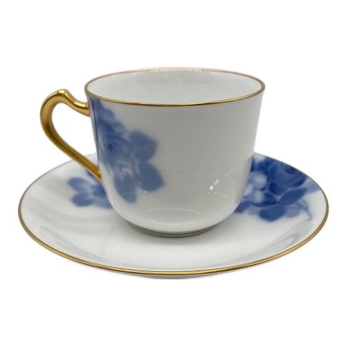 大倉陶園 (オオクラトウエン) コーヒーカップ&ソーサー ブルーローズ