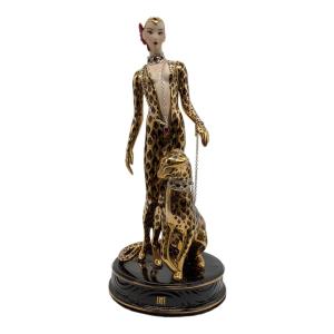 ERTE (エルテ) フィギュリン フランクリンミント Leopard limited edition