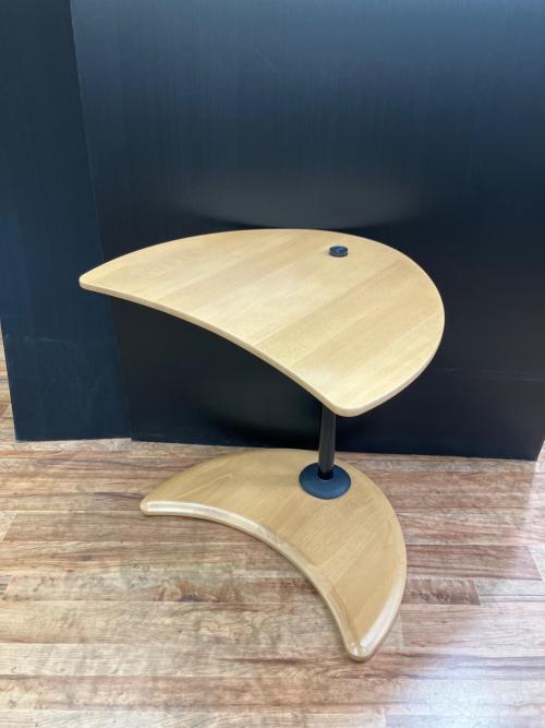 Ekornes (エコーネス) サイドテーブル 半月型パソコンデスク ブラウン