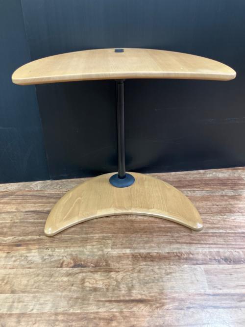 Ekornes (エコーネス) サイドテーブル 半月型パソコンデスク ブラウン