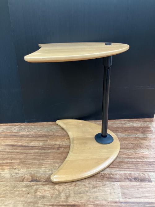 Ekornes (エコーネス) サイドテーブル 半月型パソコンデスク ブラウン