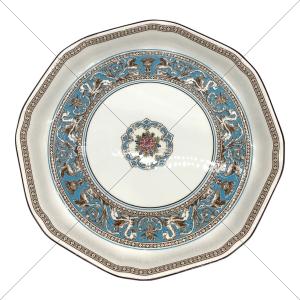 Wedgwood (ウェッジウッド) プレート オクタゴナルディッシュ/24cm フロレンティーン・ターコイズ