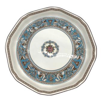 Wedgwood (ウェッジウッド) プレート オクタゴナルディッシュ/24cm フロレンティーン・ターコイズ