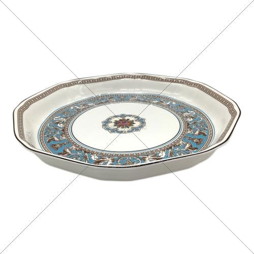 Wedgwood (ウェッジウッド) プレート オクタゴナルディッシュ/24cm フロレンティーン・ターコイズ