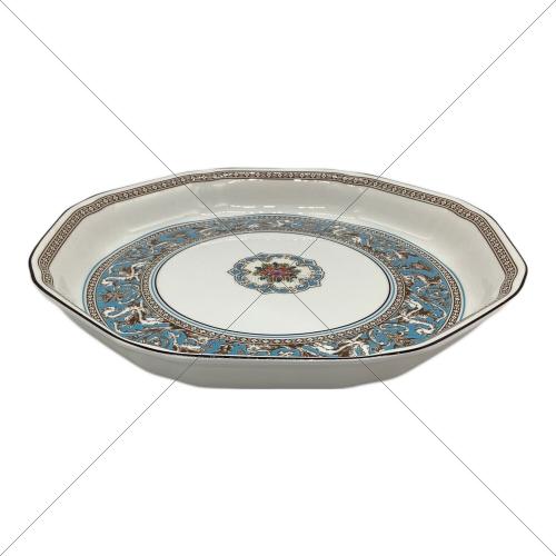 Wedgwood (ウェッジウッド) プレート オクタゴナルディッシュ/24cm フロレンティーン・ターコイズ