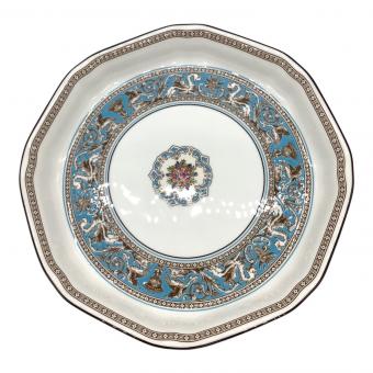Wedgwood (ウェッジウッド) プレート オクタゴナルディッシュ/24cm フロレンティーン・ターコイズ