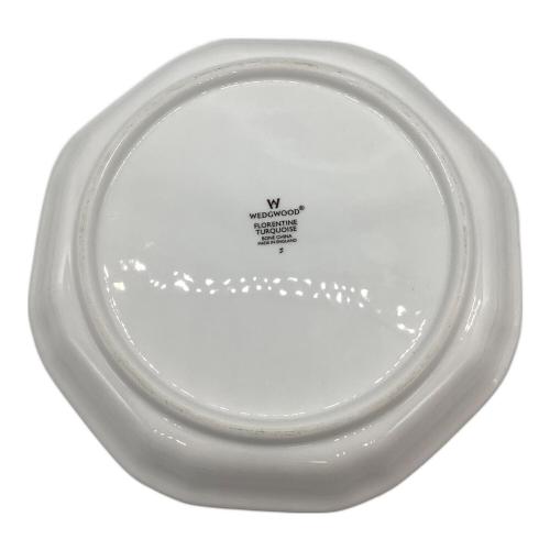 Wedgwood (ウェッジウッド) プレート オクタゴナルディッシュ/24cm フロレンティーン・ターコイズ