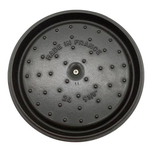 Staub (ストウブ) 両手鍋 24cm レッド ピコ・ココット ラウンド