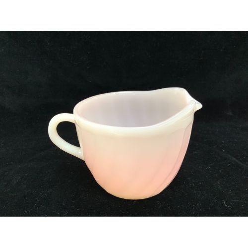 Fire King ファイヤーキング クリーマー ピンク スワール 1950年代中期 60年代初頭 トレファクonline