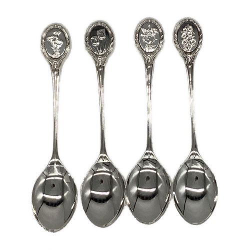 王立園芸協会 12本セット フラワースプーン アンティーク シルバー925