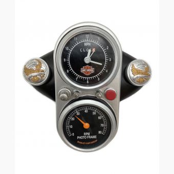HARLEY-DAVIDSON スピードメーター型 置時計 フォトフレーム