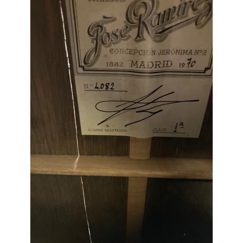 Jose Ramirez (ホセ・ラミレス) クラシックギター ハカランダ/杉 1a 1970年製 No.4082