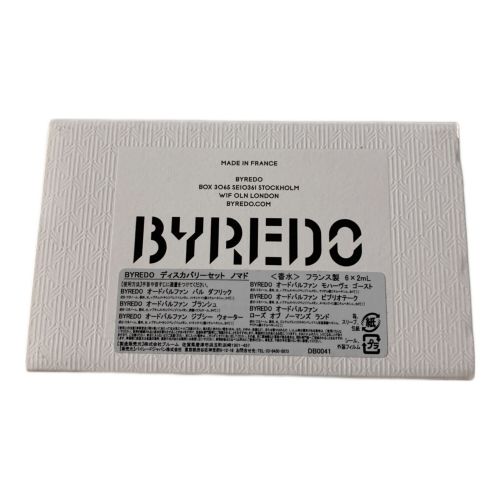 BYREDO (バレード) オードパルファム ディスカバリーセット ノマド 2ml×6本