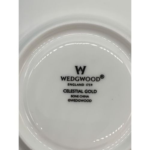 Wedgwood (ウェッジウッド) カップ&ソーサー セレスティアル・ゴールド＆セレスティアル・プラチナ 2Pセット