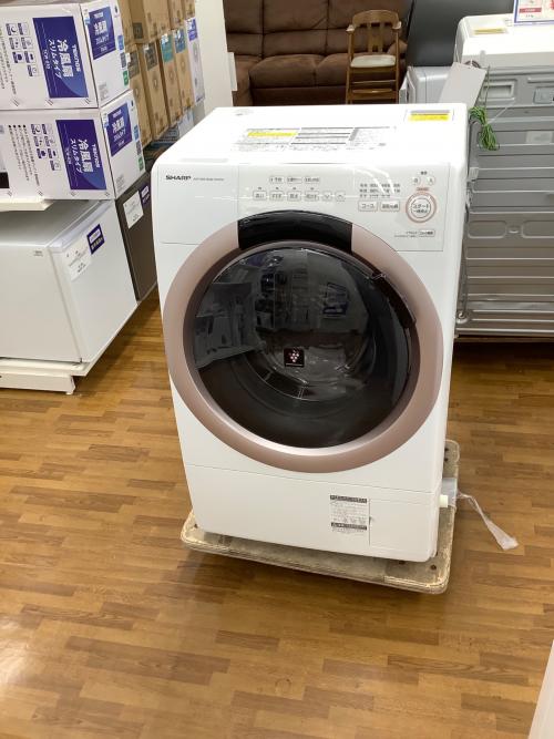 SHARP (シャープ) ドラム式洗濯乾燥機 7.0kg ES-S7G-NL 2022年製 クリーニング済 50Hz／60Hz