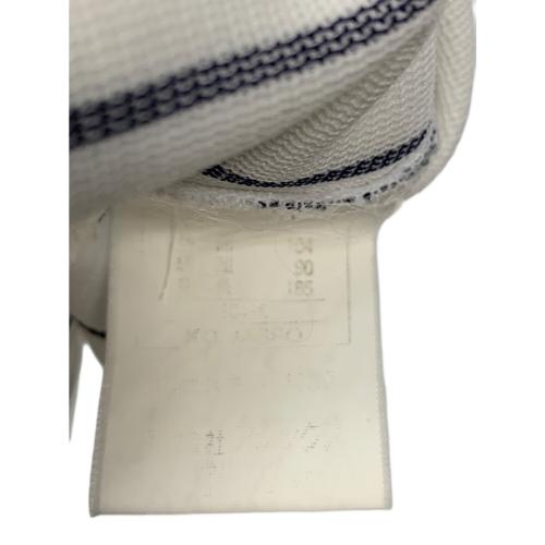 asics (アシックス) ベースボールシャツ メンズ SIZE XL ホワイト×ネイビー