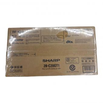 SHARP (シャープ) Blu-rayレコーダー 未使用品 2B-C20GT1 2024年製 3番組 2TB -