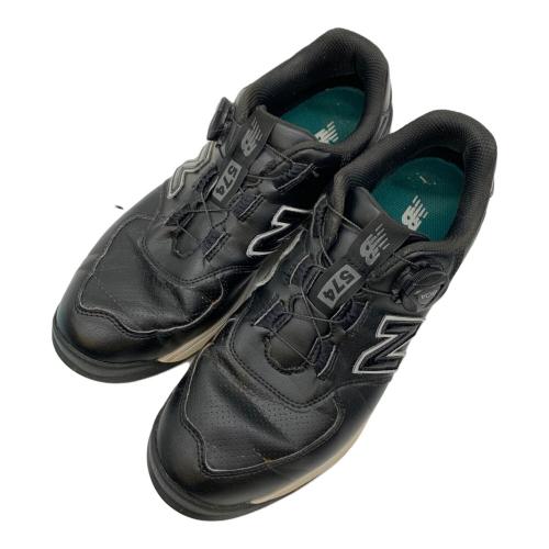 NEW BALANCE (ニューバランス) ゴルフシューズ メンズ SIZE 25.5cm ブラック スパイクレス UGBS574E