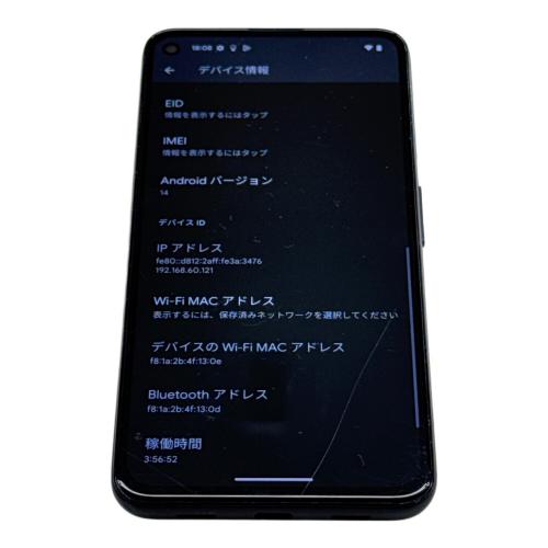google (グーグル) スマートフォン Pixel4a サインアウト確認済 358762106231205 ▲(Softbank) SoftBank 修理履歴無し 128GB Android14 未初期化