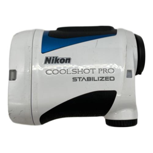 Nikon (ニコン) ゴルフ距離測定器 ホワイト ソフトケース付き COOLSHOT PRO STABILIZED