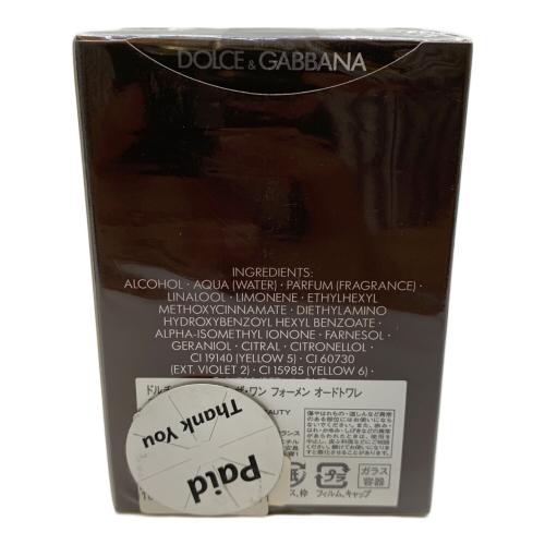 DOLCE & GABBANA (ドルチェ＆ガッバーナ) オードトワレ ザ・ワン フォーメン 30ml 残量80%-99%