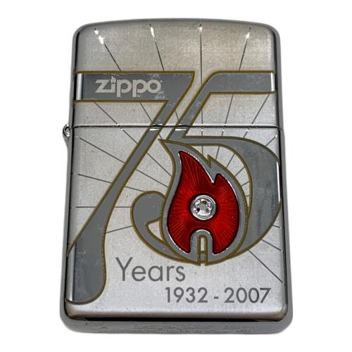 ZIPPO (ジッポ) オイルライター 75years A 2007 箱付き 変色