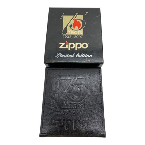 ZIPPO (ジッポ) オイルライター 75years A 2007 箱付き 変色