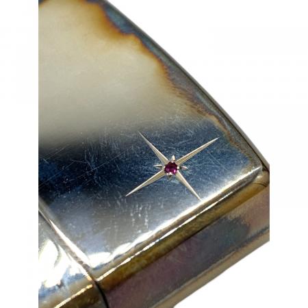 ZIPPO (ジッポ) オイルライター 天然石 変色 スターリングシルバー 