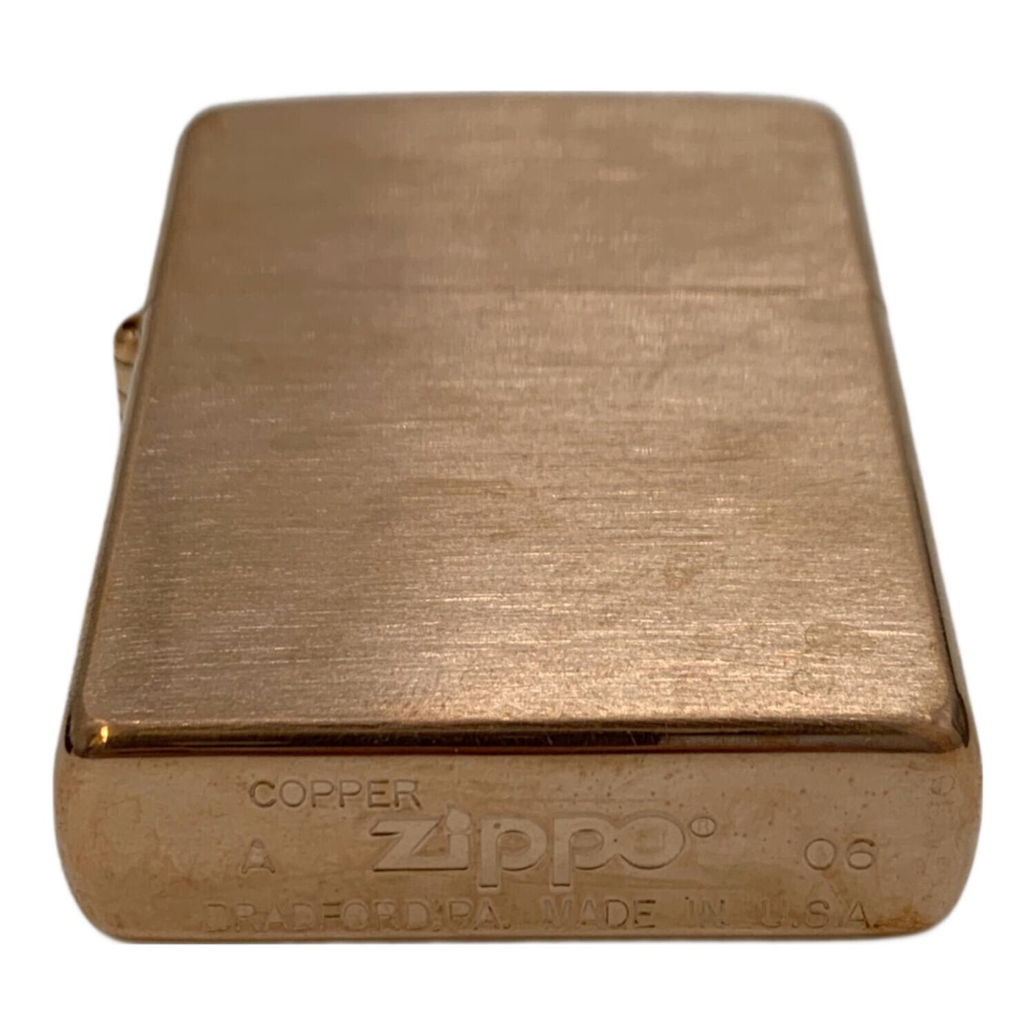 2006年製 純銅 ZIPPO zippo ジッポー カッパー 【公式通販】