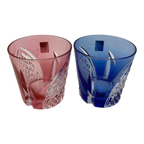 KAGAMI CRYSTAL (カガミクリスタル) 江戸切子 冷酒杯 TPS481-2782AB 2Pセット