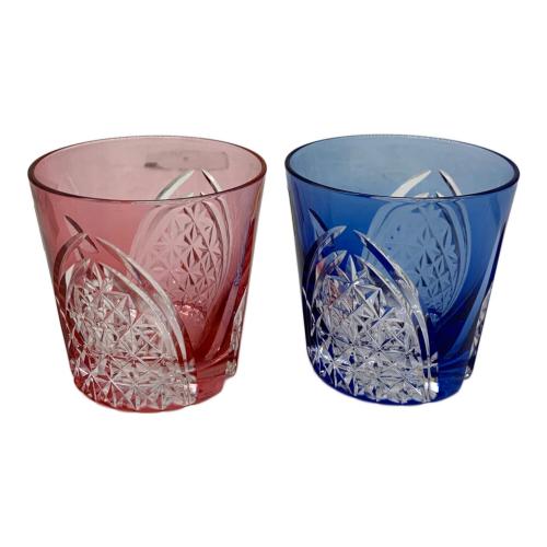 KAGAMI CRYSTAL (カガミクリスタル) 江戸切子 冷酒杯 TPS481-2782AB 2Pセット