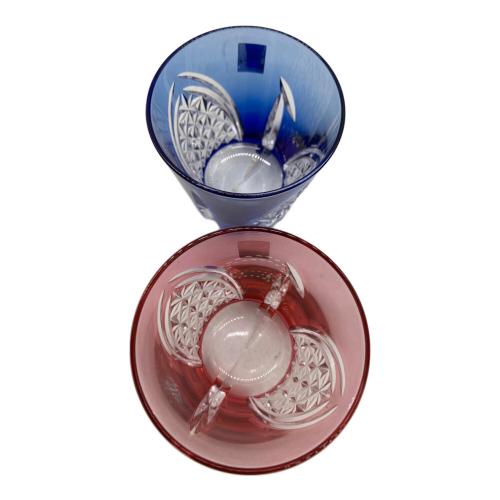 KAGAMI CRYSTAL (カガミクリスタル) 江戸切子 冷酒杯 TPS481-2782AB 2Pセット