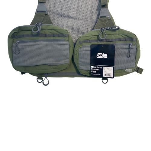 Abu Garcia (アブガルシア) フィッシングベスト マウンテンストリーム FWフィッシングベスト オリーブ メンズ SIZE Free オリーブ