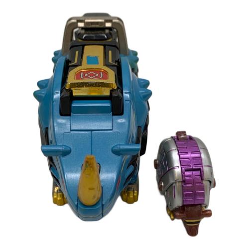 百獣戦隊ガオレンジャー (ヒャクジュウセンタイガオレンジャー) 戦隊ヒーロー キズ有 パワーアニマルシリーズ5 ガオライノス＆ガオマジロ