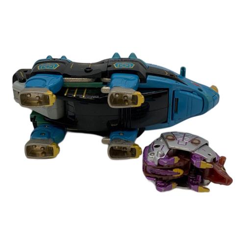 百獣戦隊ガオレンジャー (ヒャクジュウセンタイガオレンジャー) 戦隊ヒーロー キズ有 パワーアニマルシリーズ5 ガオライノス＆ガオマジロ