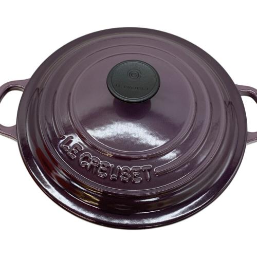 LE CREUSET (ルクルーゼ) 両手鍋 カシス 未使用品 ココット・ロンド