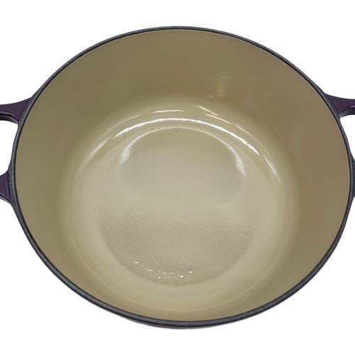 LE CREUSET (ルクルーゼ) 両手鍋 カシス 未使用品 ココット・ロンド