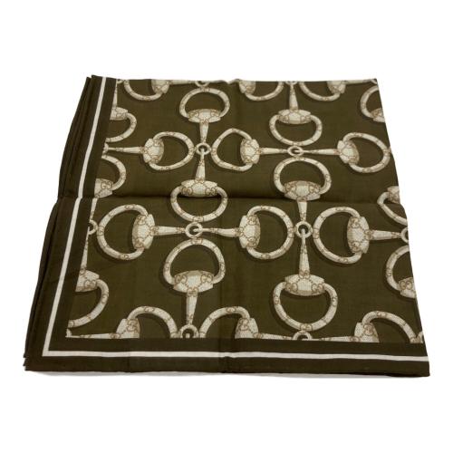 GUCCI (グッチ) 日本限定 ホースビット プリント コットン ハンカチ 790554 4G105 2564