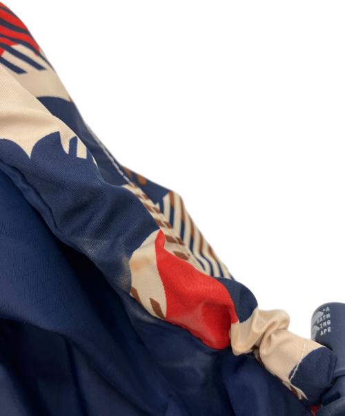 A BATHING APE (ア ベイシング エイプ) スノボジャケット ネイビー×レッド サイズ:S